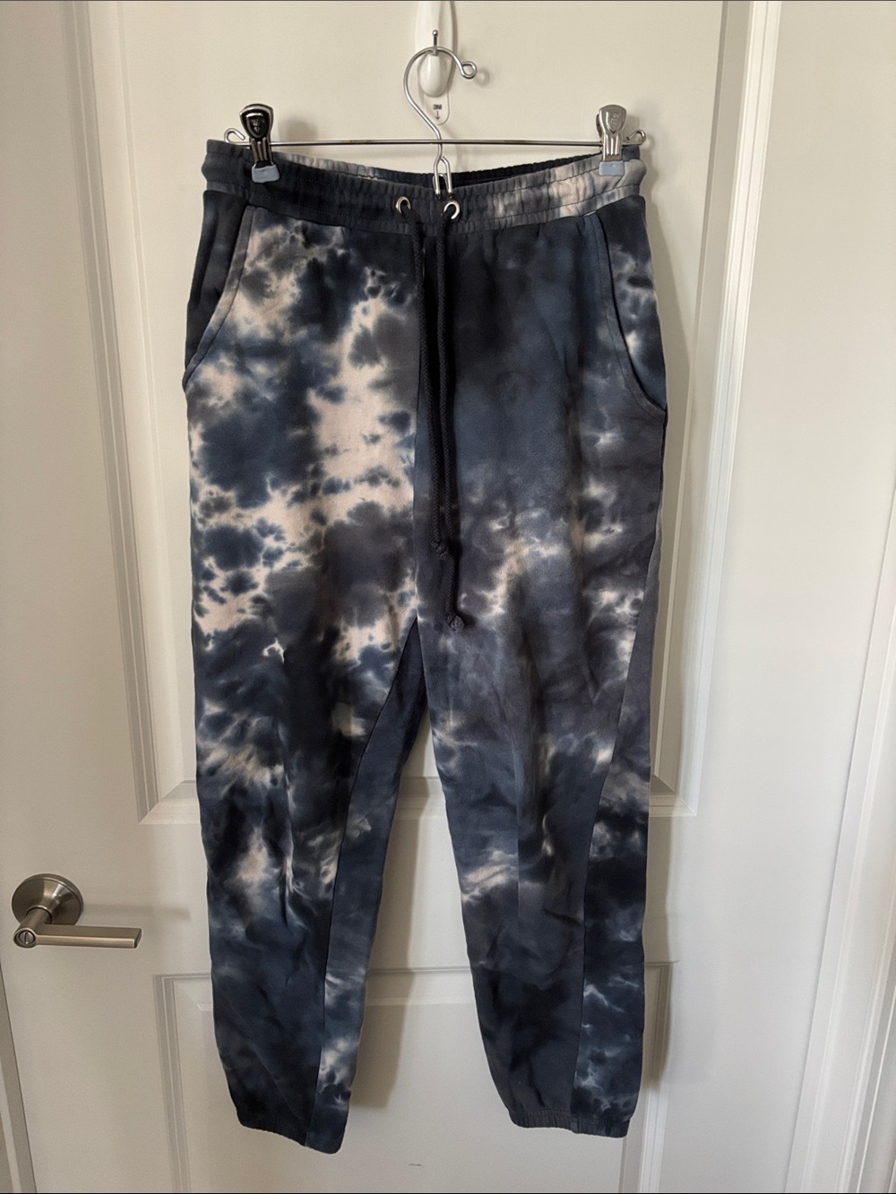 Tie-Dye Blue & Gray Women’s Jogger Pants
